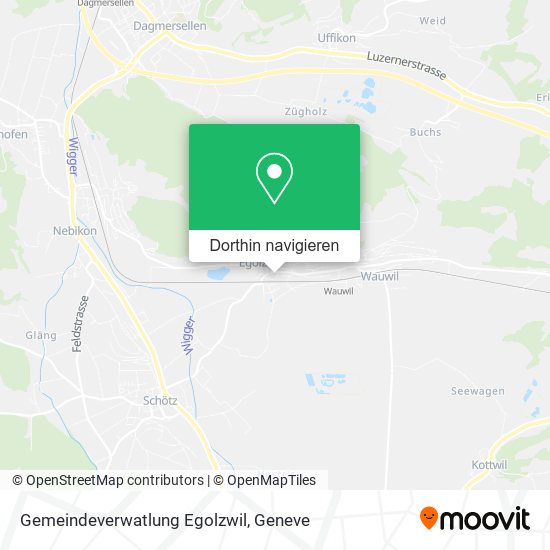 Gemeindeverwatlung Egolzwil Karte