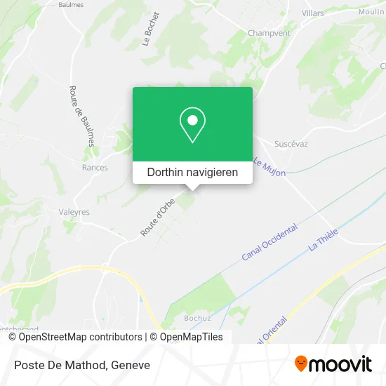 Poste De Mathod Karte