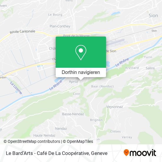 Le Bard'Arts - Café De La Coopérative Karte