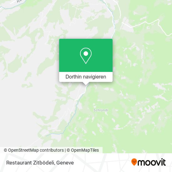 Restaurant Zitbödeli Karte