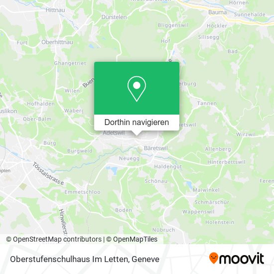 Oberstufenschulhaus Im Letten Karte