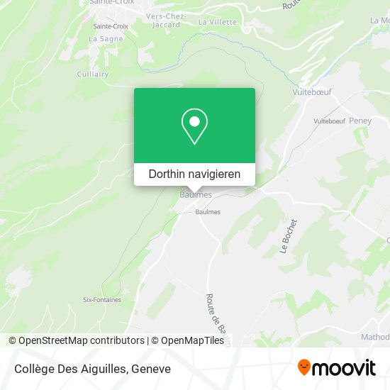 Collège Des Aiguilles Karte