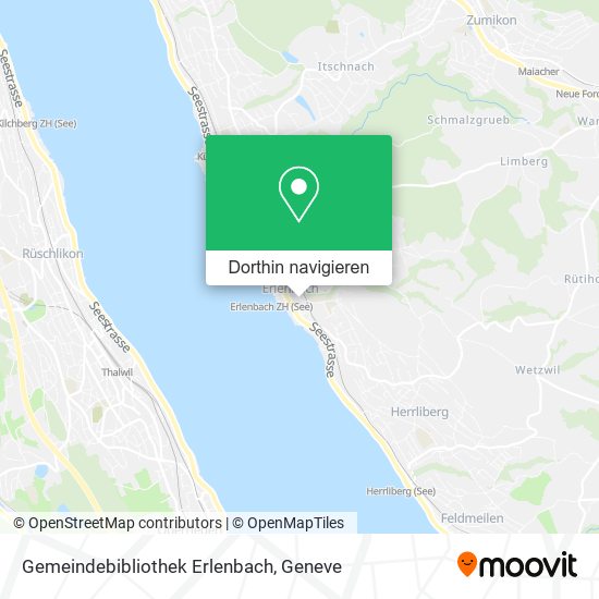 Gemeindebibliothek Erlenbach Karte