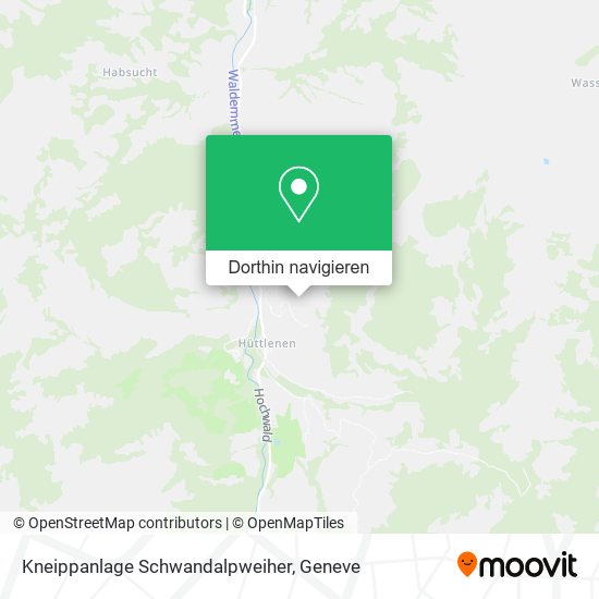 Kneippanlage Schwandalpweiher Karte