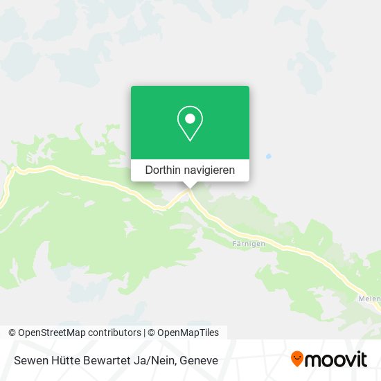 Sewen Hütte Bewartet Ja/Nein Karte