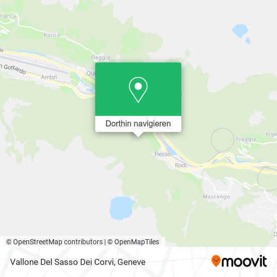 Vallone Del Sasso Dei Corvi Karte