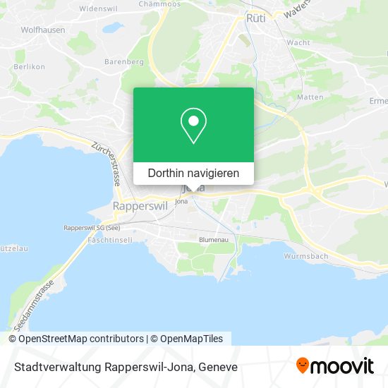 Stadtverwaltung Rapperswil-Jona Karte