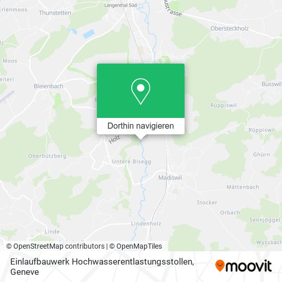 Einlaufbauwerk Hochwasserentlastungsstollen Karte