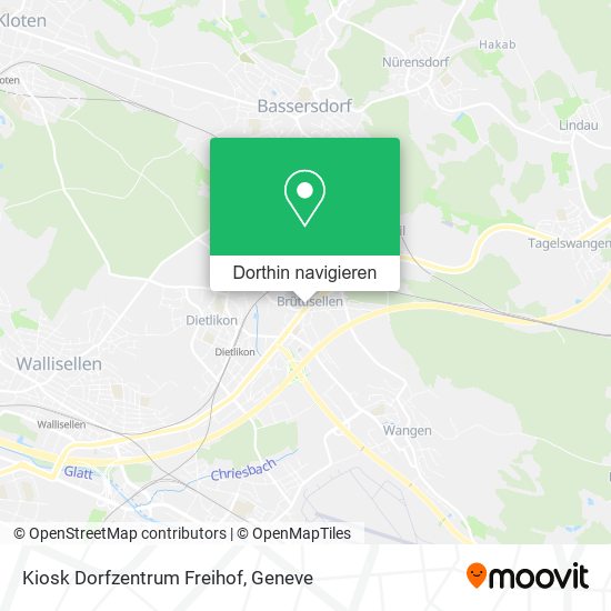 Kiosk Dorfzentrum Freihof Karte