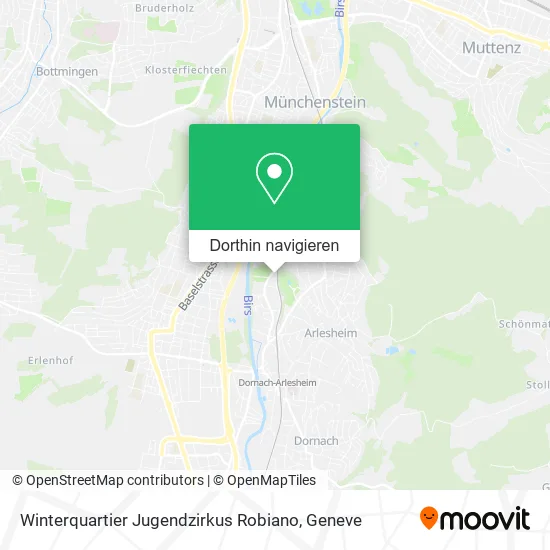 Winterquartier Jugendzirkus Robiano Karte