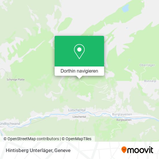 Hintisberg Unterläger Karte