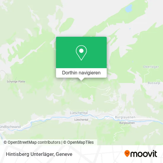 Hintisberg Unterläger Karte