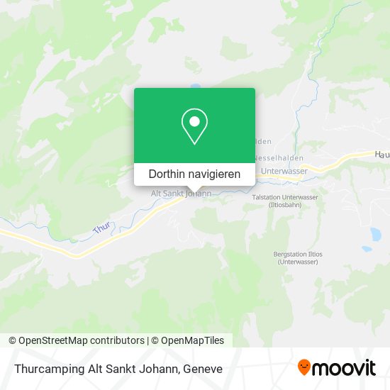 Thurcamping Alt Sankt Johann Karte