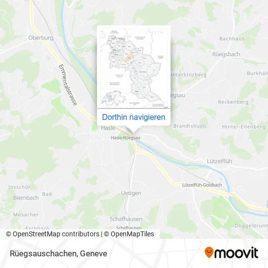 Rüegsauschachen Karte