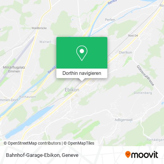 Bahnhof-Garage-Ebikon Karte