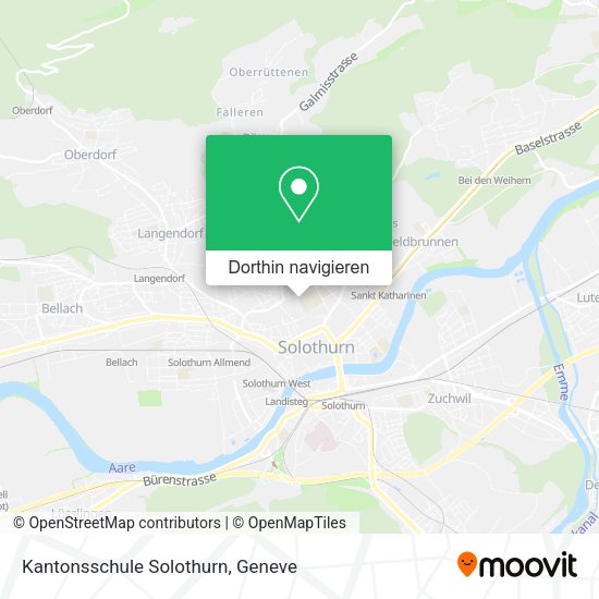 Kantonsschule Solothurn Karte