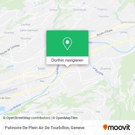 Patinoire De Plein Air De Tourbillon Karte