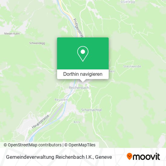 Gemeindeverwaltung Reichenbach I.K. Karte