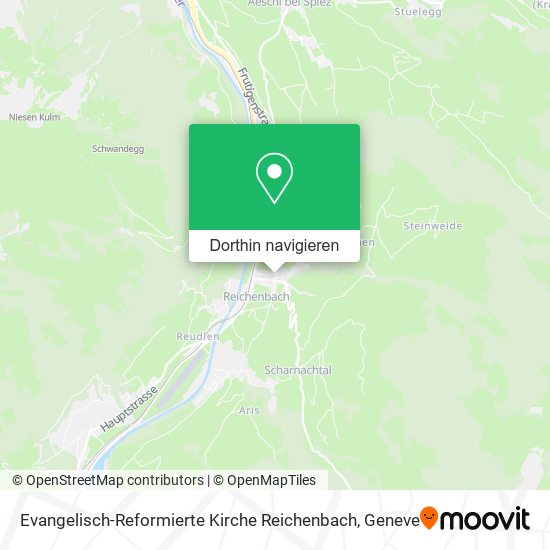 Evangelisch-Reformierte Kirche Reichenbach Karte