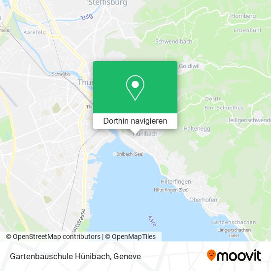 Gartenbauschule Hünibach Karte