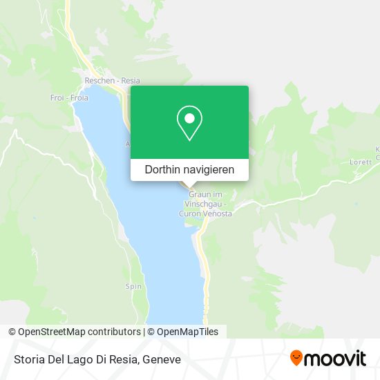Storia Del Lago Di Resia Karte