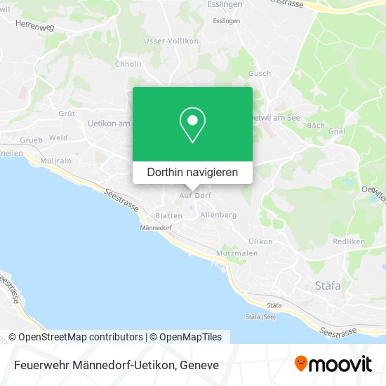 Feuerwehr Männedorf-Uetikon Karte