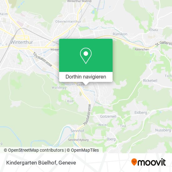 Kindergarten Büelhof Karte