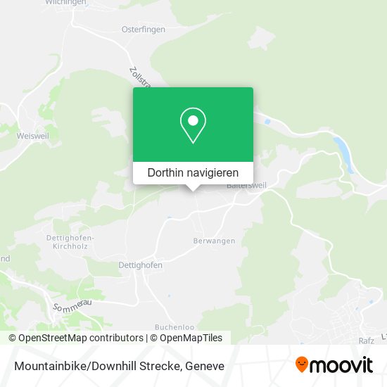 Mountainbike/Downhill Strecke Karte