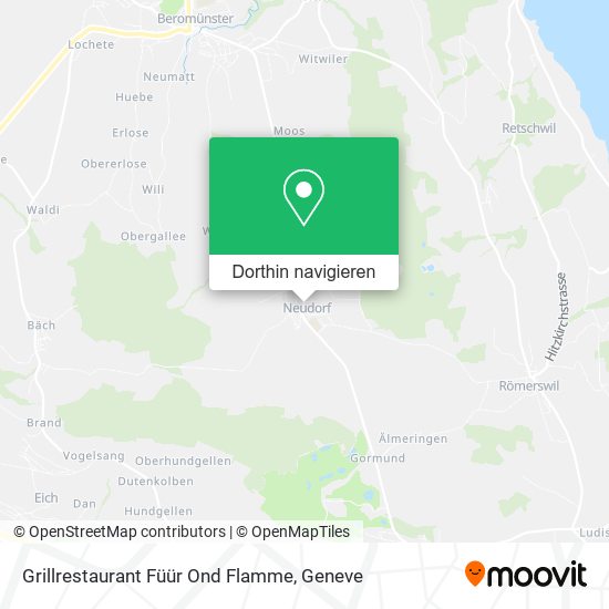 Grillrestaurant Füür Ond Flamme Karte