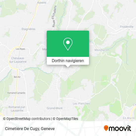 Cimetière De Cugy Karte