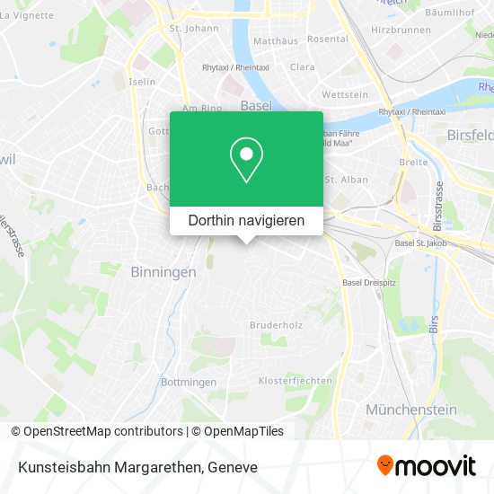 Kunsteisbahn Margarethen Karte