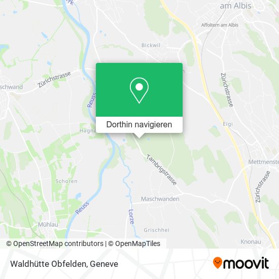 Waldhütte Obfelden Karte