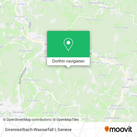 Girennestbach-Wasserfall I Karte