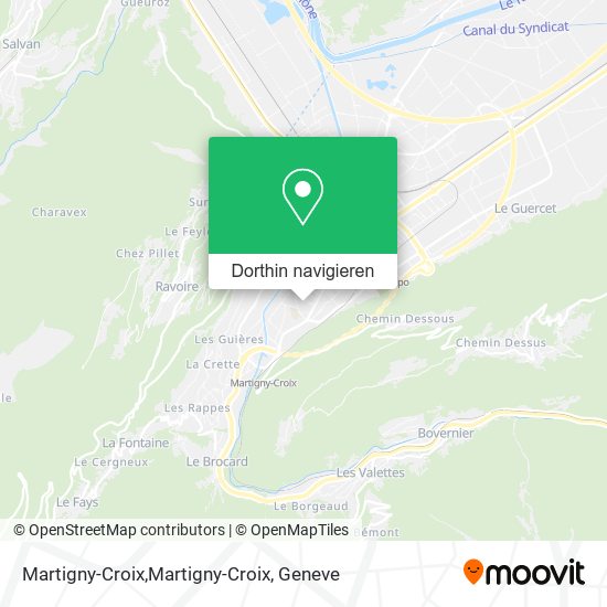 Martigny-Croix,Martigny-Croix Karte