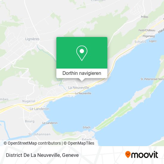 District De La Neuveville Karte