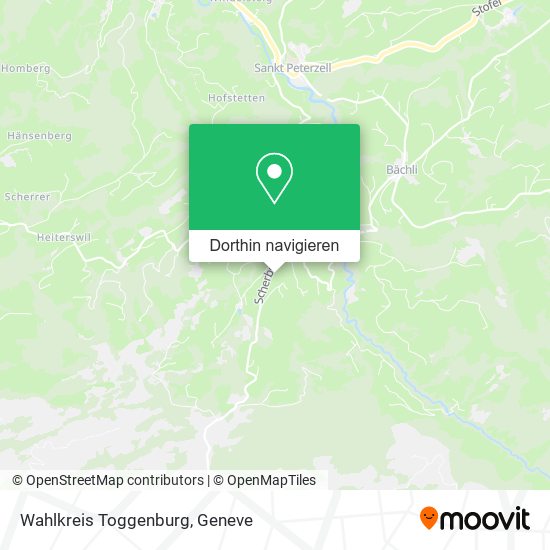 Wahlkreis Toggenburg Karte