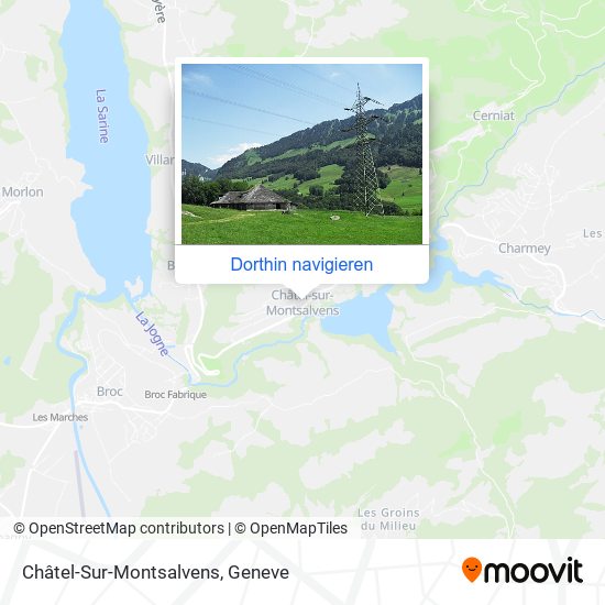Châtel-Sur-Montsalvens Karte