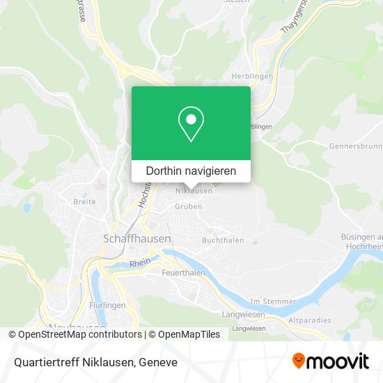 Quartiertreff Niklausen Karte