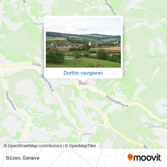 Bözen Karte