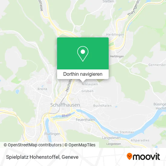 Spielplatz Hohenstoffel Karte