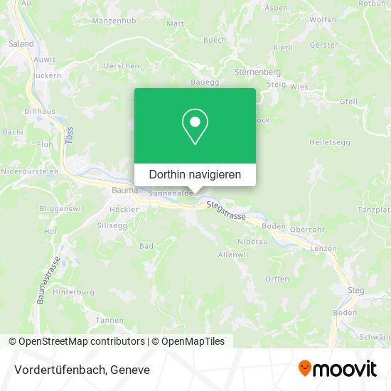 Vordertüfenbach Karte