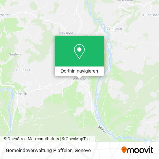 Gemeindeverwaltung Plaffeien Karte