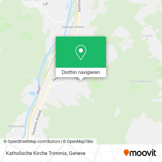 Katholische Kirche Trimmis Karte