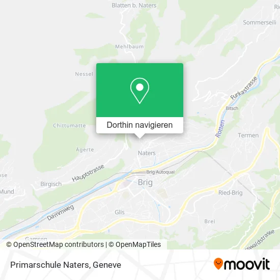 Primarschule Naters Karte