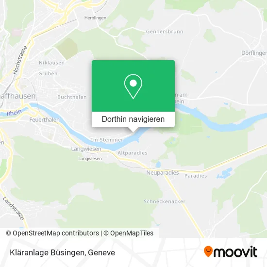 Kläranlage Büsingen Karte