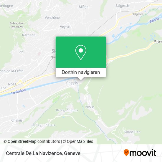 Centrale De La Navizence Karte