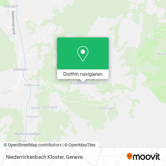 Niederrickenbach Kloster Karte
