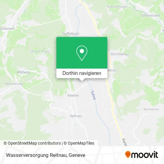 Wasserversorgung Reitnau Karte