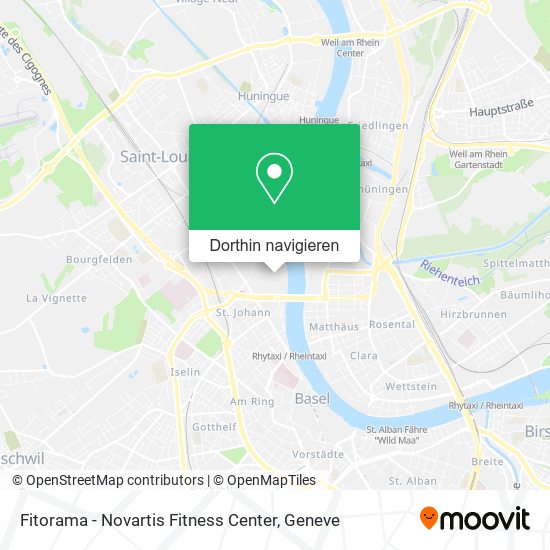 Fitorama - Novartis Fitness Center Karte