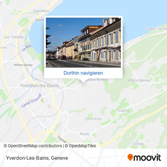 Yverdon-Les-Bains Karte